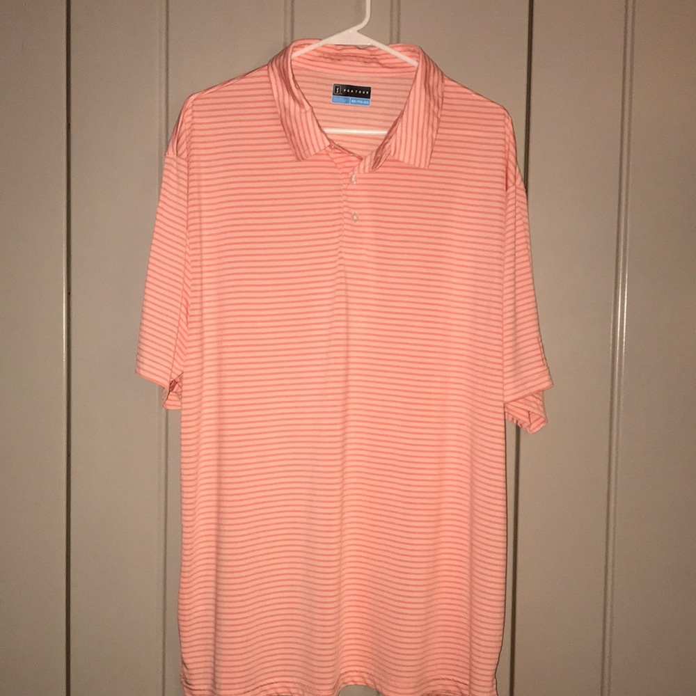 PGA Pink Striped Shirt Size XXL Excellent Condition